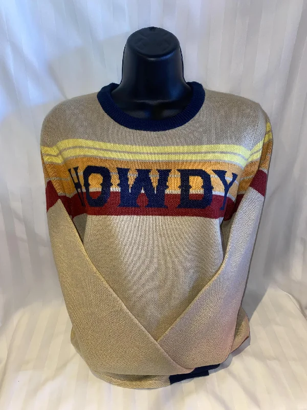 soft modal knit pullover sweater -Howdy Sweater Retro