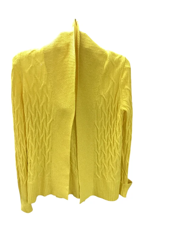 durable acrylic knit pullover sweater -Loft Women's Sweater Yellow XS