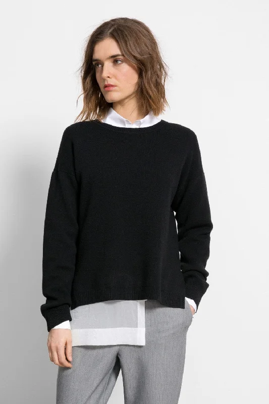 casual weekend cashmere pullover sweater -PAJ