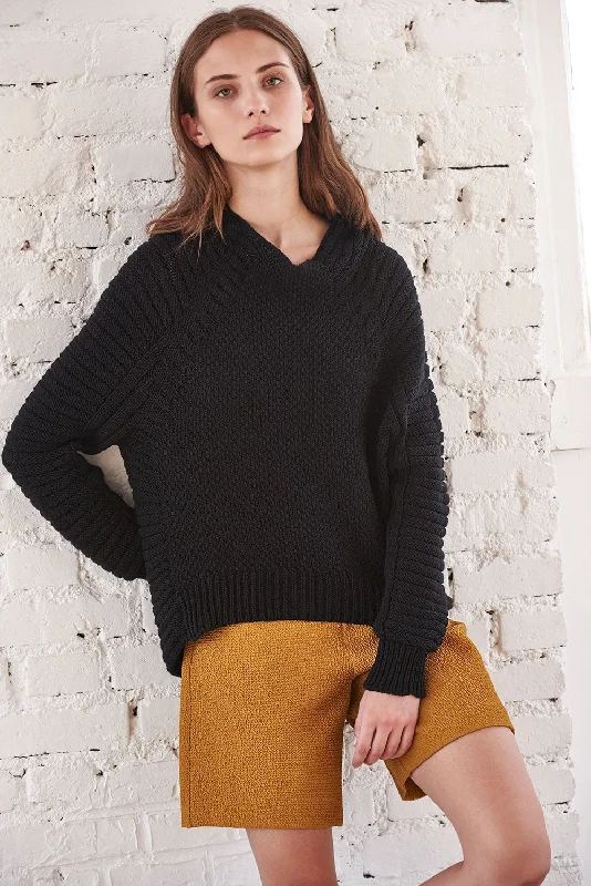 high rise knit pullover sweater -XATU