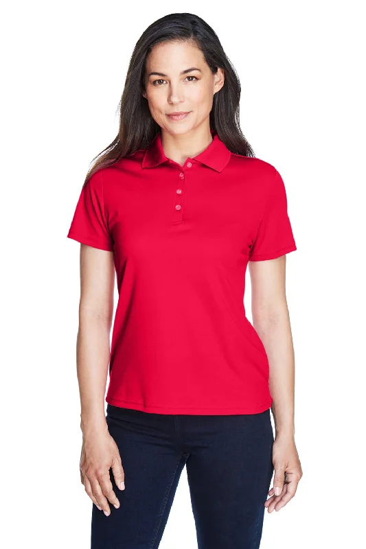 cropped tie-dye blouses -Core 365 Womens Origin Performance Moisture Wicking Short Sleeve Polo Shirt - Classic Red