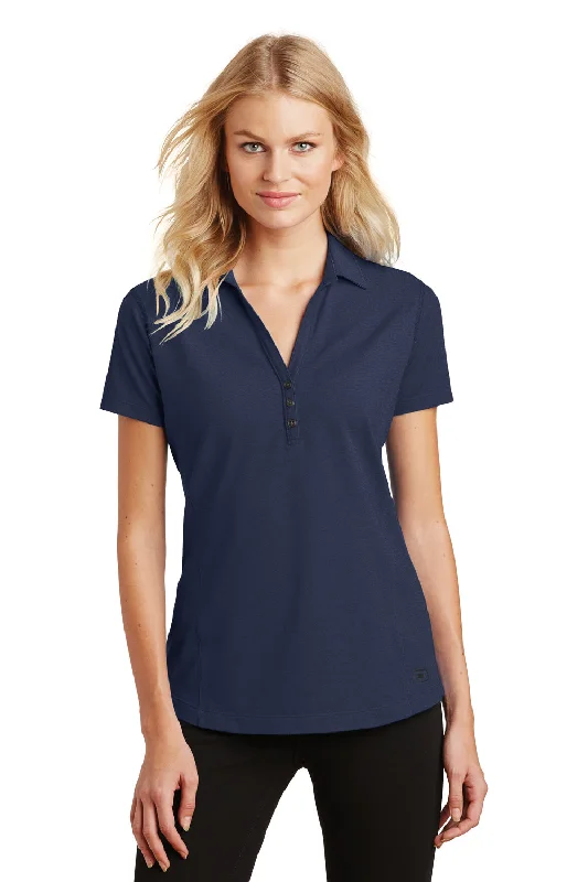 plaid floral blouses -Ogio Womens Onyx Moisture Wicking Short Sleeve Polo Shirt - Navy Blue