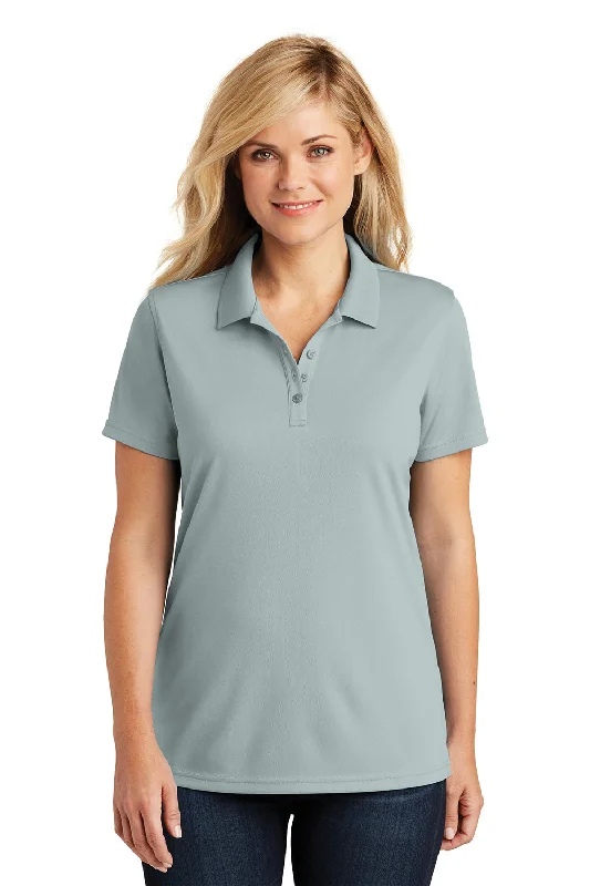 geometric utility blouses -Port Authority Womens Dry Zone Moisture Wicking Short Sleeve Polo Shirt - Gusty Grey