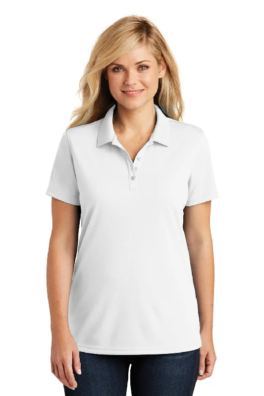 lace utility shirts -Port Authority Womens Dry Zone Moisture Wicking Short Sleeve Polo Shirt - White