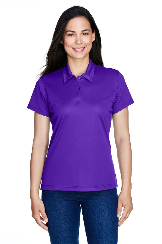 lightweight plaid blouses -Team 365 Womens Command Performance Moisture Wicking Short Sleeve Polo Shirt - Purple