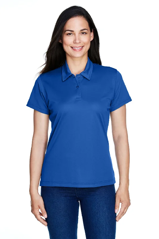 tie-dye utility shirts -Team 365 Womens Command Performance Moisture Wicking Short Sleeve Polo Shirt - Royal Blue