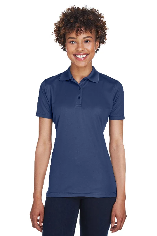 minimalist utility shirts -UltraClub Womens Cool & Dry Moisture Wicking Short Sleeve Polo Shirt - Navy Blue