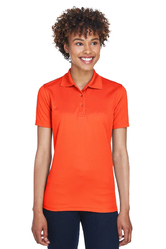 boho utility shirts -UltraClub Womens Cool & Dry Moisture Wicking Short Sleeve Polo Shirt - Orange