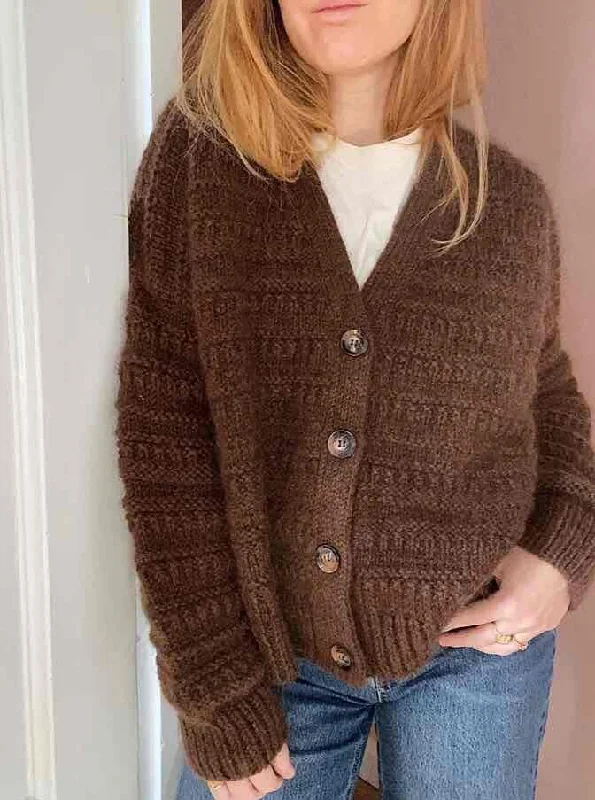 elegant waterfall knit cardigan -Jacket No 1 by My Favourite Things Knitwear, No 1 + silk mohair yarn kit (excl pattern)