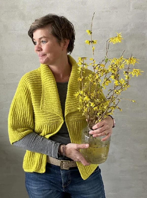 breathable bamboo cashmere cardigan -Patent jacket by Hanne Falkenberg, No 20 knitting kit