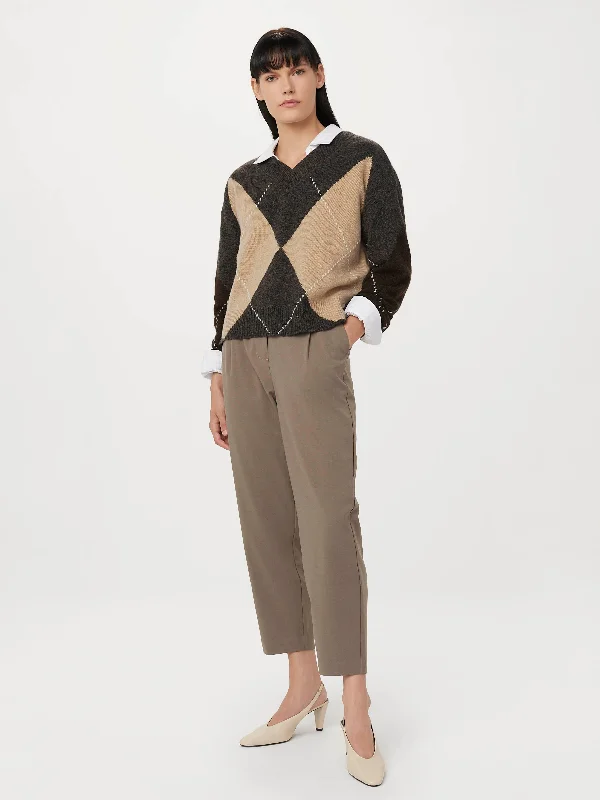 eco-friendly bamboo pants -The Amelia Balloon Pant in Dark Taupe