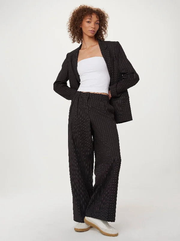 double knee durable work straight pants -The Low Rise Emma Pant in Charcoal Grey