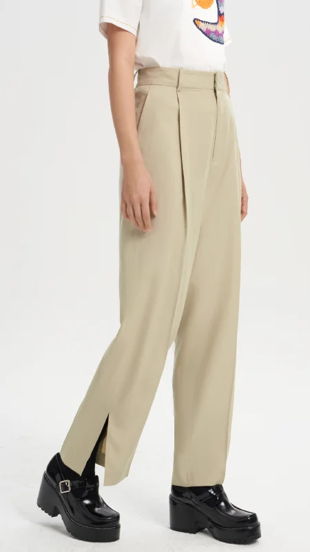 soft modal pants -Tailored Pants