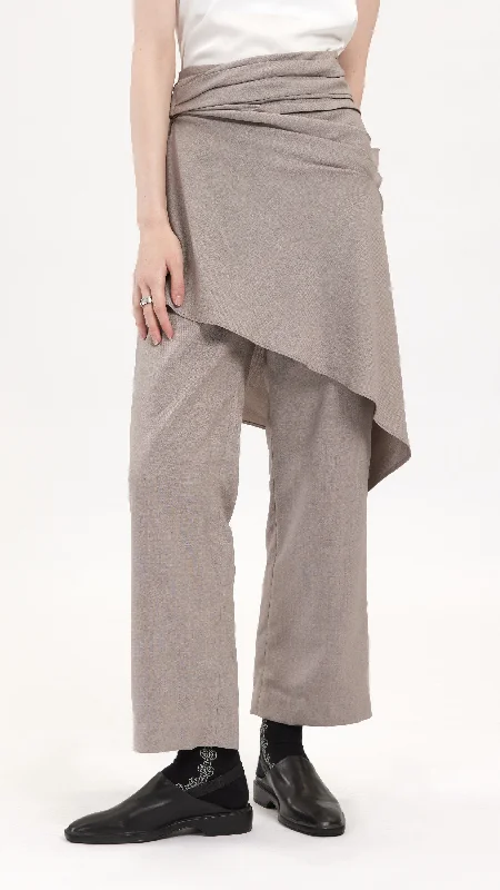 elegant palazzo pants -Wrapped Pants