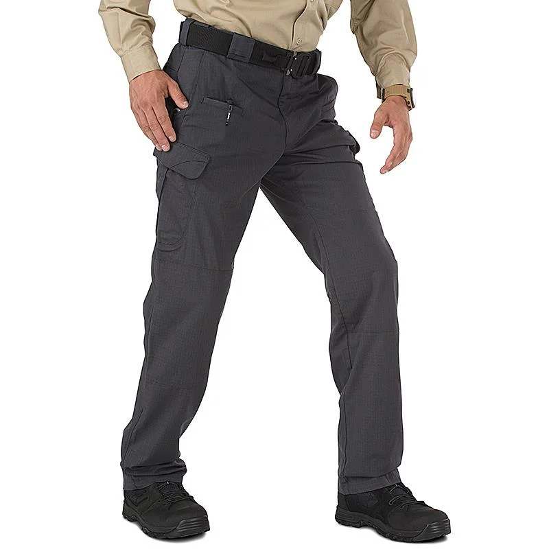 durable khaki work straight leg pants -5.11 Tactical Stryke Pant Charcoal