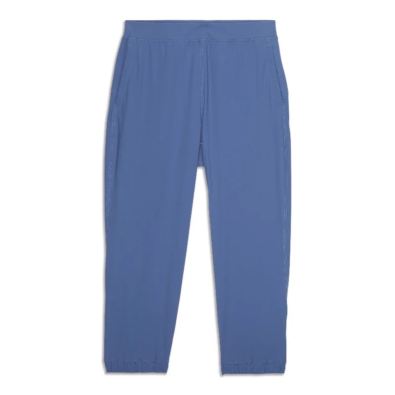 lightweight summer jogger chino straight pants -Adapted State High-Rise Cropped Jogger - Resale