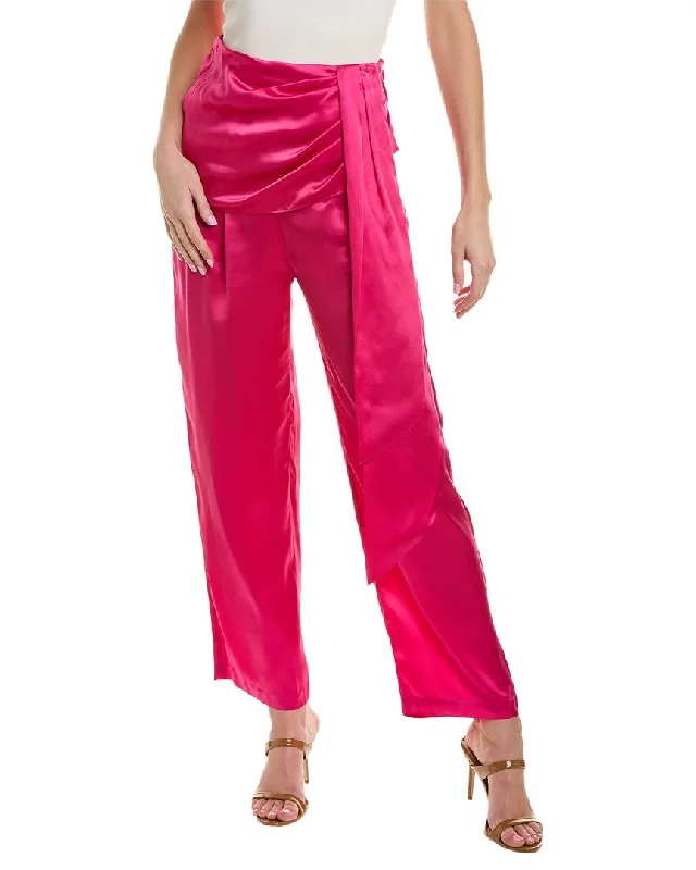 high waisted cargo pants -AIIFOS Maia Silk Pant