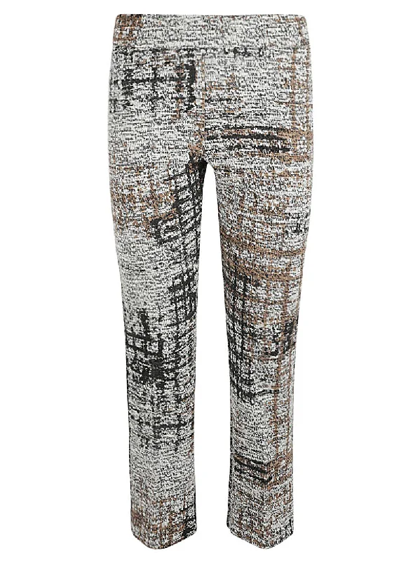 bold striped track jogger chino slim pants -Avenue Montaigne Women's Trousers