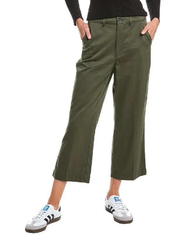 sustainable cotton wide pants -ba&sh Twill Pant