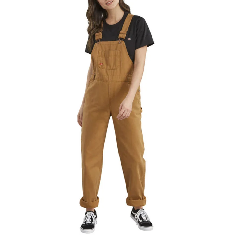 bold checkered skinny jeans slim pants -Dickies Women's Brown Duck Bib Work Overall - FB206