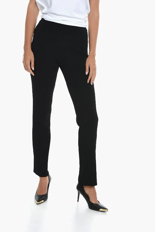 modern straight pants -Birgitte Herskind VANESSA HONG High-Waisted Ribbed BRIANNA Pants