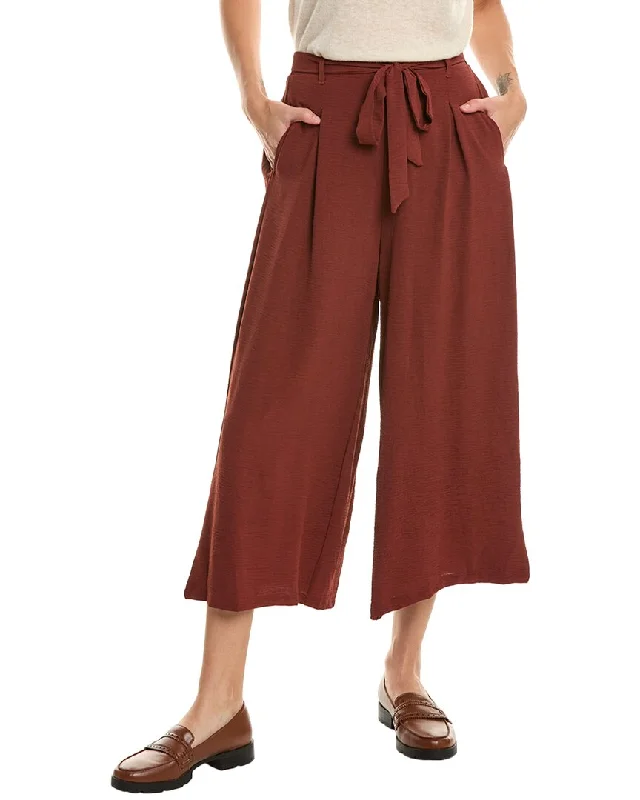 relaxed fit jeans jogger pants -Bobeau Tie Waist Pant