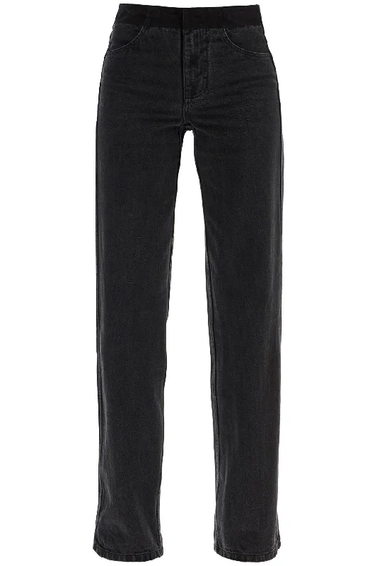 trendy cargo jogger skinny fit slim pants -Christopher Esber Women's Low-Waisted Deconstructed Jeans