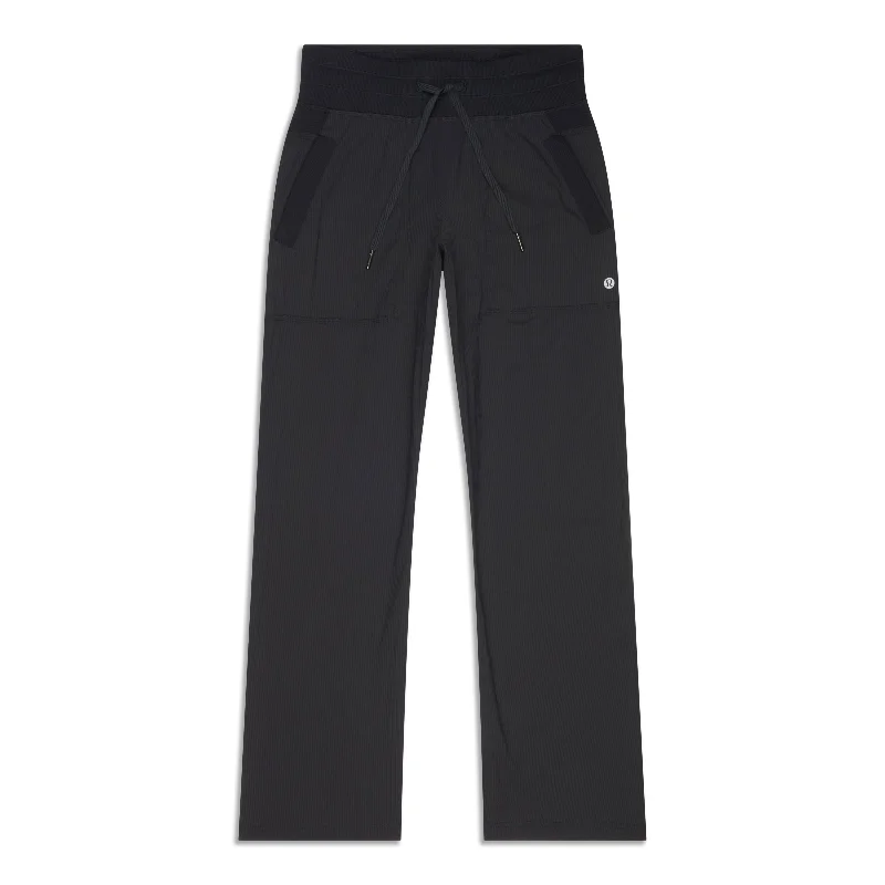 casual weekend straight leg slim pants -Dance Studio Mid-Rise Pant - Resale