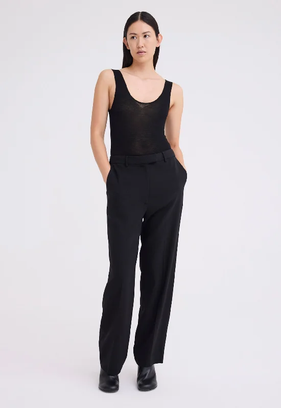 trendy track jogger pants -Dolan Tailored Suit Pant - Black