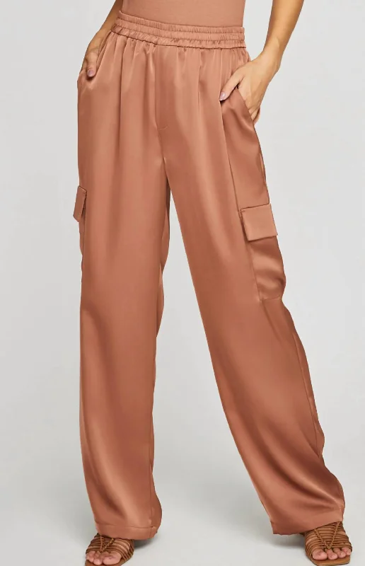 casual straight pants -Emmett Pants In Chai