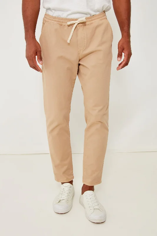 soft modal lounge straight pants -Faded Khaki Athletic Fit Saturday Pant