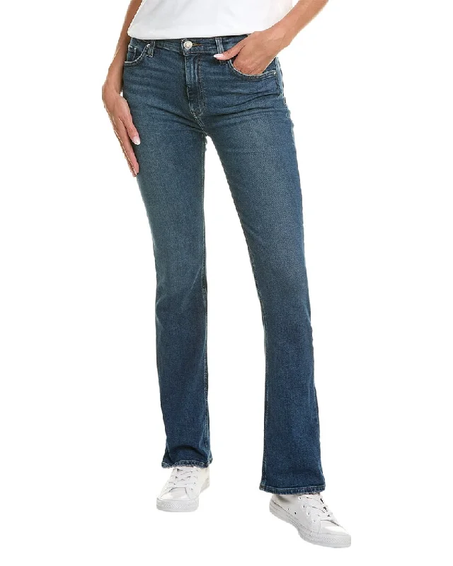 lightweight jogger pants -HUDSON Jeans Barbara Olympic High-Rise Baby Bootcut Jean