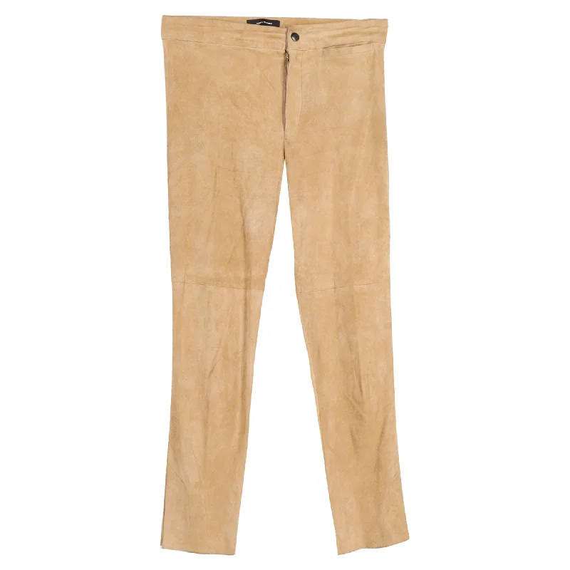 rugged outdoor cargo jogger pants -Isabel Marant Trousers in Beige Canvas