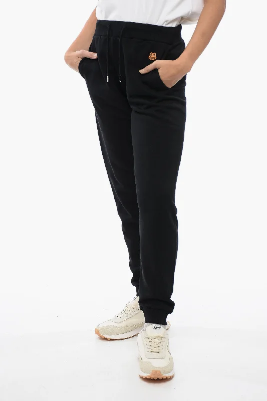 relaxed fit jeans jogger slim pants -Kenzo Brushed Cotton TIGER CREST Sweatpants