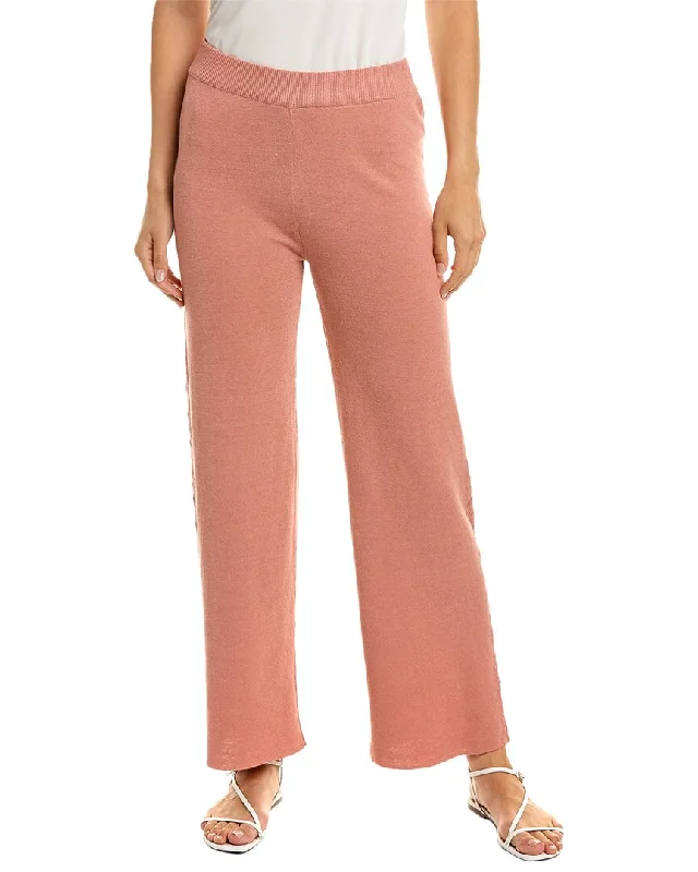 elegant cigarette pants -KNITSS Elisa Linen-Blend Pant