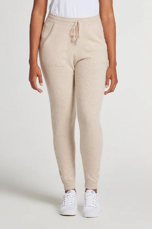 versatile hybrid travel slim fit straight pants -Londone Jogger In Oatmeal