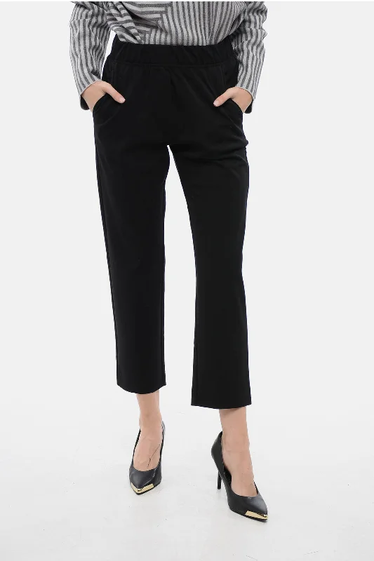 relaxed chino straight leg pants -Max Mara WEEKEND Waitbanded ELFO Pants