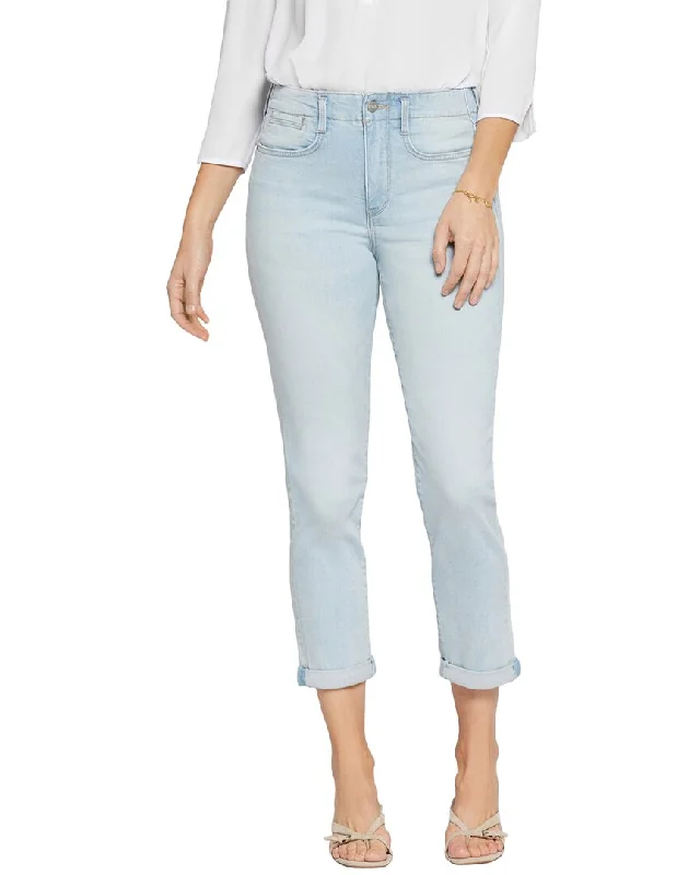 distressed skinny pants -NYDJ High-Rise Hollywood Brightside Girlfriend Jean