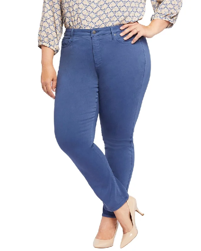 bold striped pants -NYDJ Plus Sheri Deja Blu Slim Jean