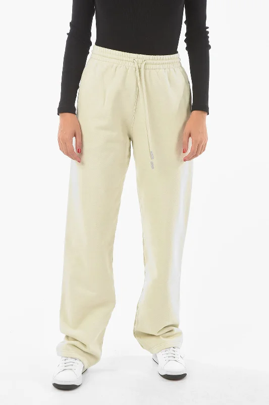 high waisted linen wide leg pants -Off-White Joggers NEW TAPERED with ARROW Logo