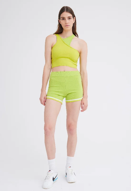 breathable chino pants -NAGNATA Retro Short 2.0 - Lime/ Chartreuse