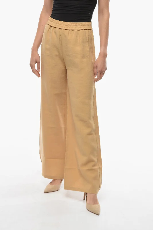 affordable yoga pants -Rodebjer High Waist MERCIER Palazzo Pants