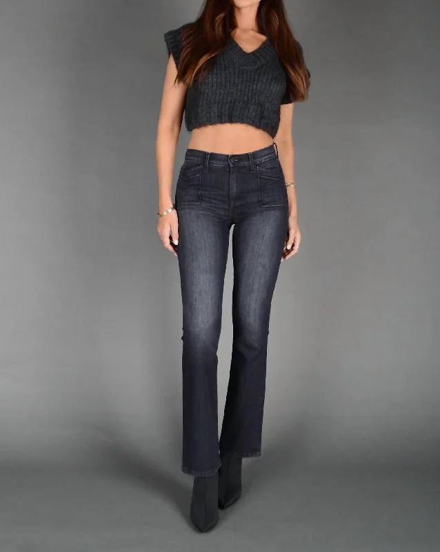 versatile hybrid travel slim pants -Sahara Boot Cut Denim In Pompeii