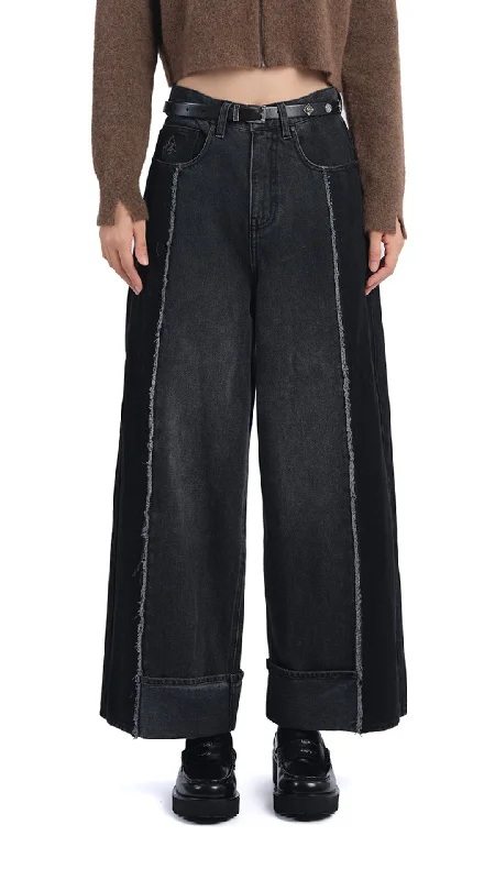 functional travel pants -Splicing Jeans