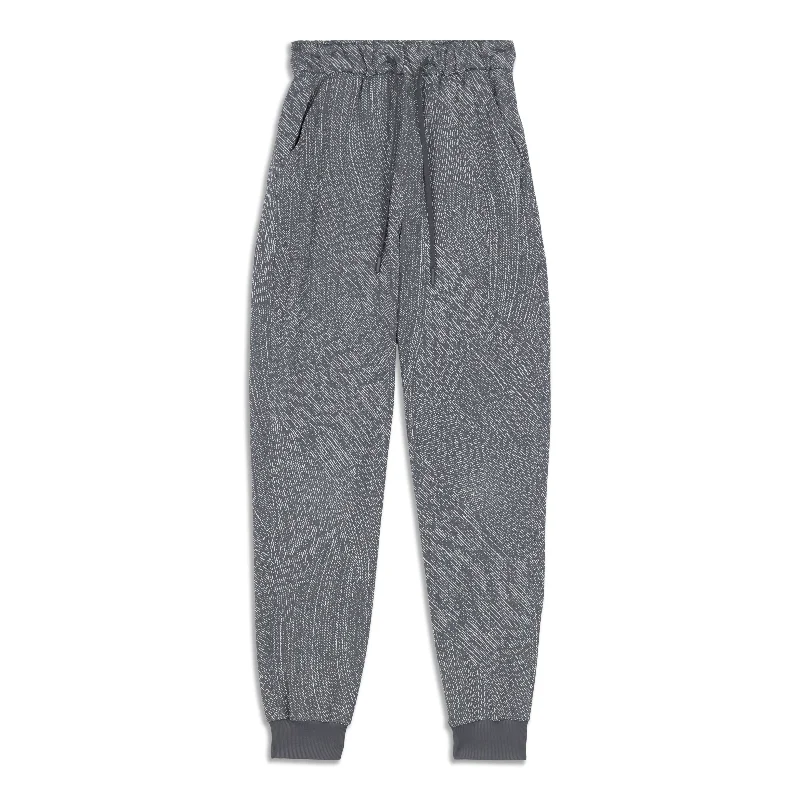 soft flannel lounge pants -Stretch High-Rise Jogger - Resale