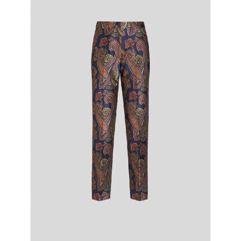 moisture-wicking running chino pants -TAILORED JACQUARD TROUSERS