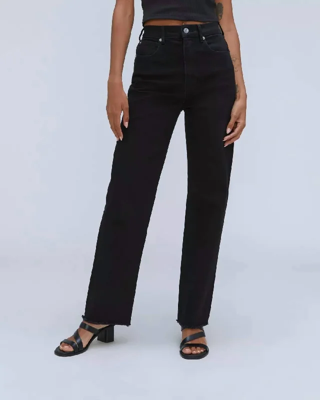 vintage high waisted pants -The Way High Jeans In Black Coal