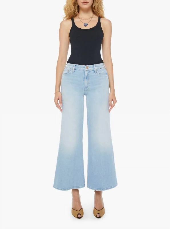 loose fit linen pants -Twister Flood Jeans In Lost Art