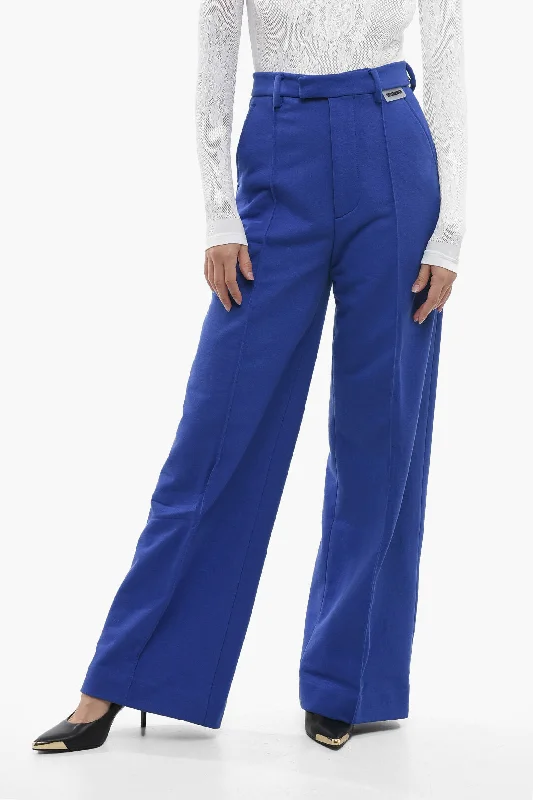 bold plaid jogger pants -Vetements High-waisted Pants with Front Pleats